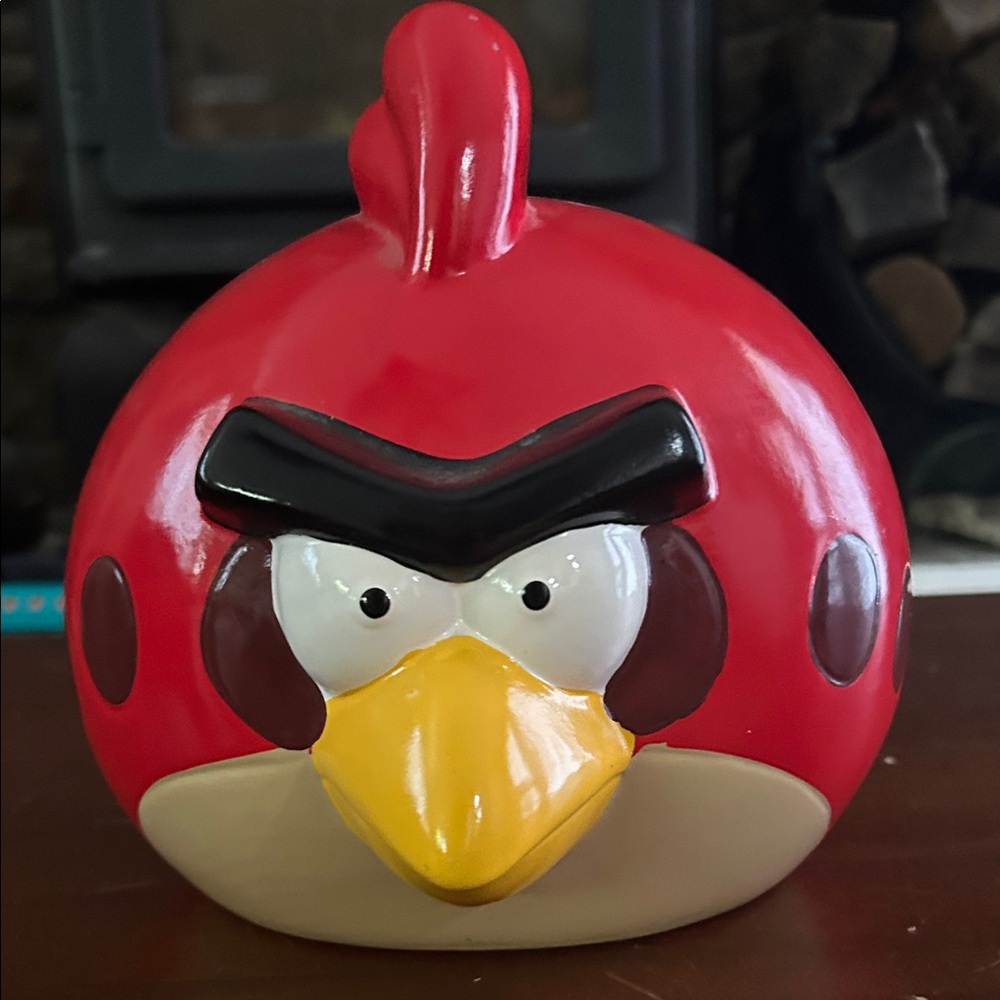 Red Angry Bird Ceramic Money Bank